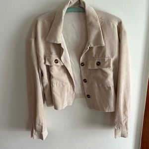 Corduroy Cropped Shacket